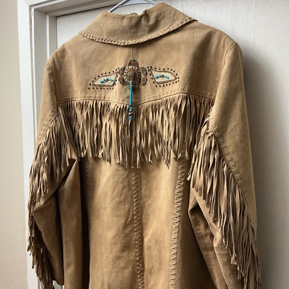 Via Accenti Southwestern leather jacket size W24 0045 - Picture 3 of 4